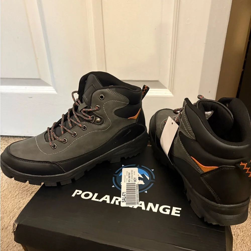 Polar Range Breton-01 Grey Hiking Boots Men’s US 11 New w/ Tags Rugged Trail